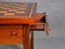 Vintage Chess Table with Chairs, Set of 3, Image 5
