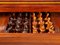 Vintage Chess Table with Chairs, Set of 3 9