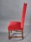 Red Dining Chairs, Set of 5 3