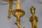 Large Neoclassical Style Bronze Double Arm Wall Sconce, 1970s 7