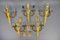 Large Neoclassical Style Bronze Double Arm Wall Sconce, 1970s, Image 17