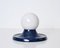 Mid-Century Italian Light Ball Sconce in Blue Metal by Achille Castiglioni for Flos, 1970s, Image 9