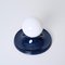 Mid-Century Italian Light Ball Sconce in Blue Metal by Achille Castiglioni for Flos, 1970s, Image 15