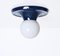 Mid-Century Italian Light Ball Sconce in Blue Metal by Achille Castiglioni for Flos, 1970s 4