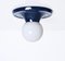 Mid-Century Italian Light Ball Sconce in Blue Metal by Achille Castiglioni for Flos, 1970s, Image 4