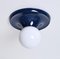 Mid-Century Italian Light Ball Sconce in Blue Metal by Achille Castiglioni for Flos, 1970s, Image 5