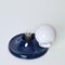 Mid-Century Italian Light Ball Sconce in Blue Metal by Achille Castiglioni for Flos, 1970s, Image 6