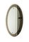 Mid-Century Oval Wall Mirror with Bronzed Frame from Cristal Arte, Italy, 1960s 9