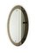 Mid-Century Oval Wall Mirror with Bronzed Frame from Cristal Arte, Italy, 1960s, Image 9