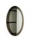Mid-Century Oval Wall Mirror with Bronzed Frame from Cristal Arte, Italy, 1960s, Image 6