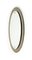 Mid-Century Oval Wall Mirror with Bronzed Frame from Cristal Arte, Italy, 1960s 7