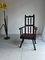 English Rustic High Back Oak Armchair, 1900s 2