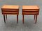 Mid-Century Modern Teak Nachttische, Dänemark, 1962, 2er Set 5