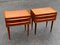 Mid-Century Modern Teak Nachttische, Dänemark, 1962, 2er Set 6