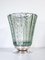 Vase aus mundgeblasenem Glas & Silber, 1920er 2