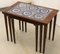 Nesting Tables in Rosewood, Set of 3 5