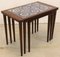 Nesting Tables in Rosewood, Set of 3 8