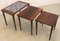 Nesting Tables in Rosewood, Set of 3 9