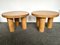 French Solid Elm Wood Side Tables, 1960s, Set of 2, Image 6