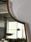 Espejo de pared italiano vintage grande con marco de latón, años 70, Imagen 5
