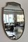 Grand Miroir Mural Vintage avec Cadre en Laiton, Italie, 1970s 10