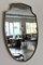 Large Vintage Italian Wall Mirror with Brass Frame, 1970s 10