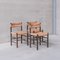 Mid-Century Dordogne Dining Chairs attribted to Charlotte Perriand, Set of 3 2