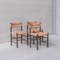 Mid-Century Dordogne Dining Chairs attribted to Charlotte Perriand, Set of 3, Image 2