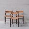 Mid-Century Dordogne Dining Chairs attribted to Charlotte Perriand, Set of 3 1