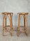 Vintage Rattan Tiki Bar Set with Two Rattan Stools, Set of 3 7