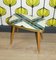 Flower Side Table with Mosaic Tiles & Brass Feet, 1960s 5
