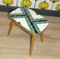 Tavolino Flower con piastrelle a mosaico e piedini in ottone, anni '60, Immagine 3