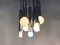 Lampada a sospensione Cascade vintage in metallo cromato con sette luci di Doria Leuchten, anni '70, Immagine 2