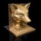 English Victorian Fox Bookends in Brass, 1890s, Set of 2 6