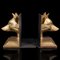 English Victorian Fox Bookends in Brass, 1890s, Set of 2 1