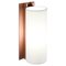 White and Walnut TMM Largo Wall Lamp by Miguel Milá 1