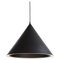 Grande Lampe à Suspension Annular Noire par MSDS Studio 1