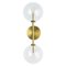 Dawn Dual Brass Wall Sconce by Schwung, Image 1