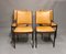 Mahogany & Cognac Leather Dining Chairs, 1960s, Set of 4 1