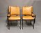 Mahogany & Cognac Leather Dining Chairs, 1960s, Set of 4, Image 1