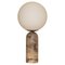 Tobacco Alabaster and Steel Atlas Table Lamp by Simone & Marcel 1