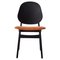 Edler Stuhl aus schwarz lackierter Buche & Rusty Rose von Warm Nordic 1