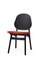 Noble Chair in Black Lacquered Beech and Brick Red by Warm Nordic 3