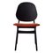 Noble Chair in Black Lacquered Beech and Brick Red by Warm Nordic 1