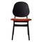Noble Chair in Black Lacquered Beech and Brick Red by Warm Nordic, Image 1