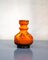 Fat Lava Vase in Orange Color, W. Germany, 1950s 3
