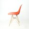 Sedia Eiffel Shell arancione di Charles & Ray Eames per Herman Miller, anni '60, Immagine 10