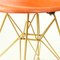 Silla Eiffel Shell en naranja de Charles and Ray Eames para Herman Miller, años 60, Imagen 3