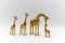 Mid-Century Modern Brass Giraffe & Lion Figurines, 1960s, Set of 5 4