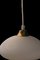 Ceiling Lamp in Opal Glass and Brass, 1960s, Image 6